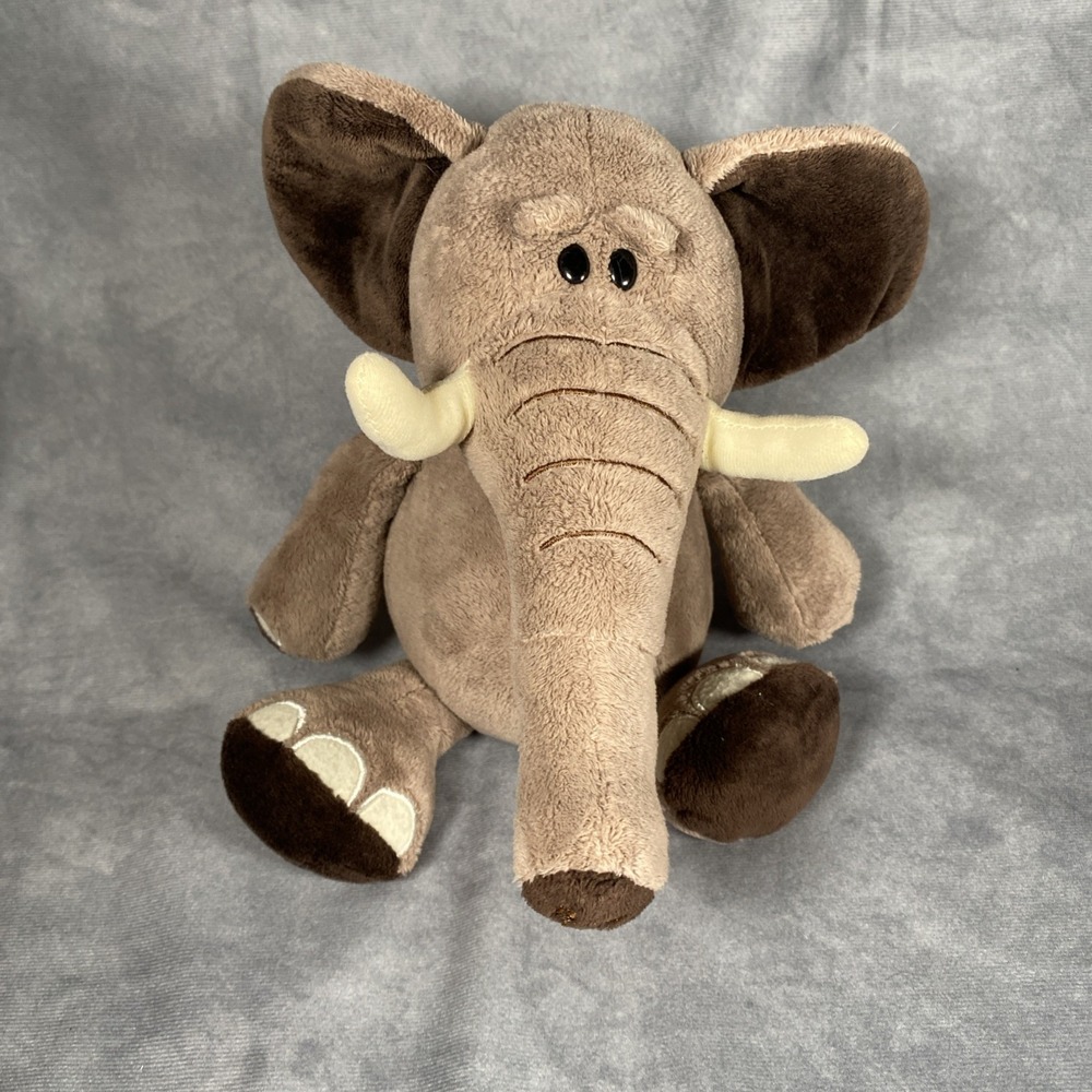 Nici Elephant Plushie Brown Stuffed Animal Jungle Safari Toy Collectable